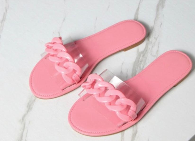 Solid color flat sandals - BoozayCollctn